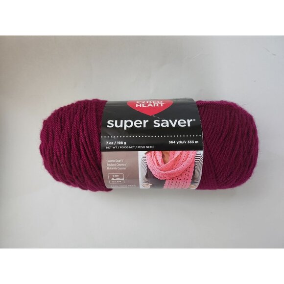 Red Heart Super Saver Yarn-Medium Mulberry E3008-0570 Turkey - Picture 1 of 6